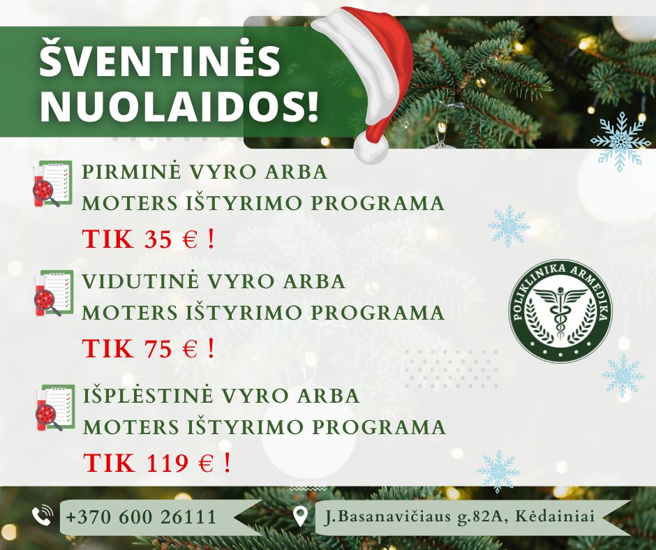 Šventinės nuolaidos jau pas mus!